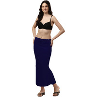 Lycra Saree Shapewear | Petticoat for Women | Cotton Blended Shapewear | Petticoat | Skirts for Women | Shape Wear Dress for Saree Navy Blue