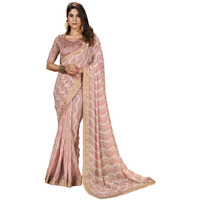 Satrani Womens Pure Georgette Saree (3252S588N_Dusty Pink4)