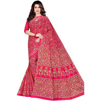 TAMAIRA FASHION Womens Plain Weave Pure Cotton Saree Without Blouse Piece(2336_Pink)