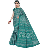 TAMAIRA FASHION Womens Plain Weave Pure Cotton Saree Without Blouse Piece(1654_Seagreen)