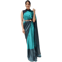 Sidhidata Womens Woven Synthetic Saree With Blouse Piece (Faluda Rama_Green, C Rama)