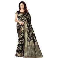 Sugathari Womens Banarasi Saree Pure Kanjivaram Silk Saree Soft new ladies 2023 Design Wear Pattu Sarees Latest Cotton Party Sari collections With Blouse Piece for Wedding sadi (SAM PARI-37 BLACK)