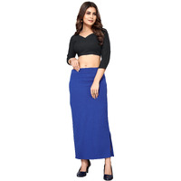 Yashika Womens Full Elastic Lycra Blend Saree Shapewear Petticoat(SDPL-Shape Royal Blue-XL)