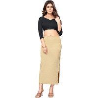 Yashika Womens Full Elastic Lycra Blend Saree Shapewear Petticoat(SDPL-Shape CHIKU-XXL)