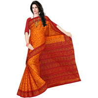 TAMAIRA FASHION Womens Plain Weave Pure Cotton Saree Without Blouse Piece