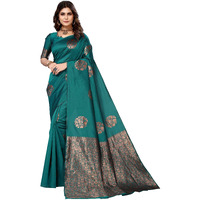 Yashika Womens Banarsi Cotton Silk Standard Length (New MUDRA RAMA
