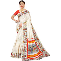 Yashika Women khadi saree SDPL-VIVO ORANGE