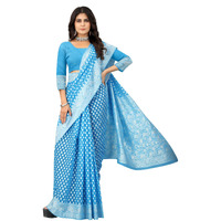 Sugathari Womens Banarasi Saree Pure Kanjivaram Silk Saree Soft new ladies 2023 Design Wear Pattu Sarees Latest Cotton Party Sari collections With Blouse Piece for Wedding sadi (SAM PARI-155 FIROZI)