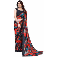 Satrani Womens Pure Georgette Saree (3201S2295NA_Multi1)