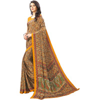 Jaanvi fashion Womens Crepe Silk Printed Saree With Blouse(ethnic-angle-8505-b,Yellow)