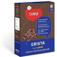 CRISTA Cumin Seed, Whole Cumin, Pure Jeera, Zero added Colours, Fillers, Additives & Preservatives Premium Grade Brownish-grey Farm Fresh & Aromatic, 250 gms