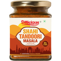 Dillicious Shahi Tandoori Masala (130 grams) I 20+ Spices blend I Natural color I No preservatives I Homemade stone grounded masala I Makes 8 Kgs Of Tandoori Dishes