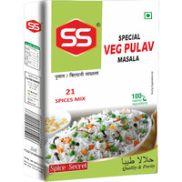 S S MASALA Ss Masalas Veg Pulav Masala Powder 100G Box Pack Of 2. Authentic Ready Mix For Pure Vegetarian Biryani / Pulao Rice Recipe (200G)
