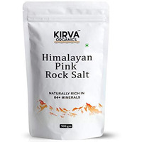 Kirva Organics Pink Himalayan Rock Salt, Pink Salt Himalayan For Cooking, Curing, Bath, Fasting - 900 gm