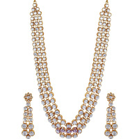 YouBella Jewellery Sets for Women Gold Plated Kundan Traditional Necklace set for women Jewellery set with Earrings For Girls/Women
