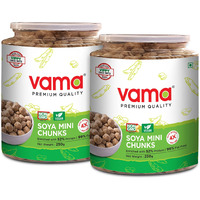 Vama Soya Mini Chunks | 99% Fat-free | Vegan | Gluten-free | Pack of 2 | Healthy products | 250 g Each
