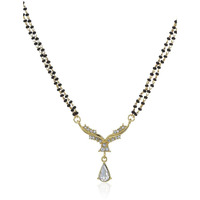 Estele 24Kt Gold Plated Sober Styled Mangalsutra for Girl
