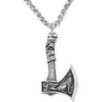 Yellow Chimes Pendant for Men and Boys Silver Pendants For Men | Stainless Steel AXE Design Pendant Chain for Men | Birthday Gift for Men and Boys Anniversary Gift for Husband