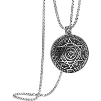Yellow Chimes Pendant for Men and Boys Silver Pendants For Men | Stainless Steel Star Shaped Pendant Chain for Men | Birthday Gift for Men and Boys Anniversary Gift for Husband