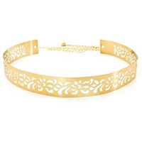 Yellow Chimes Latest Fashion Adjustable Kamarband Metal Waist Belt for Women and Girls (Design 3)