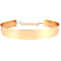 Yellow Chimes Waist Belt for Women Kamarband Celebrity Inspired Adjustable Metal Type Golden Kamarband Waist Belt for Women and Girls