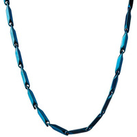 RICE CHAIN BLUE - Pure Stainless Steel 24inch - European Trending Style - Necklace for Men & Boy