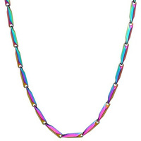 Fashion Frill Mens Double Coated Popular Stainless Steel Silver Chain For Men Boys Stylish Chains Necklaces Silver (Art Deco)