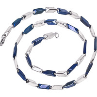 Fashion Frill Mens Double Coated Popular Stainless Steel Silver Chain For Men Boys Stylish Chains Necklaces Silver (Contemporary)