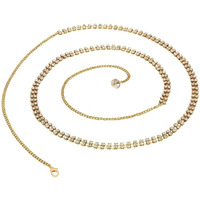 VAMA FASHIONS Stone Sexy Body Waist Belt Hip belly Chain karddhani Kamar bandh Saree Vaddanam Kamarband for Girls women (Gold Kamarband)