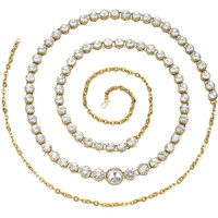 Peora Traditional Jewellery Gold Plated White Diamond Studded Waist Belt Kamar bandh Belly Chain for Women Girls