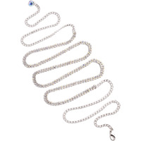 Vama Fashions kamarbandh western hip waist Belly chain ottiyanam aranjanam for lehanga kamarpatta for women (Rainbow Stone silver kamarband)