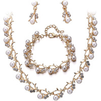 Young & Forever Gift Rakhi Gift for Brother Friendship Day Gift for Best Friend Gold Fresh Water Pearl Jewellery Set for Women
