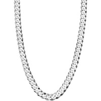 Fashion Frill Silver Chain For Men Silver Plated Chains For Boys Men Jewellery Alloy Silver Chain Mens Jewellery Necklace Chain 20 Inches