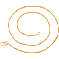 Fashion Frill Gold Plated Long Necklace Fancy Jewellery Collection For Men/Women Elegant Neck Chain Double Coated