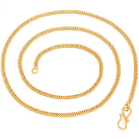Fashion Frill Golden Chain For Men Gold Plated Brass Long Necklace Gold Chain For Men Women Anniversary Love Gifts Chains Jewellery