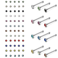 VAMA FASHIONS Multicolor piercing hoop nose pin ring studs with pierced tiny rings naak ki bali for women -60 PCS