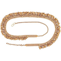 Shining Diva Antique Gold Ethnic Kamarband for Women (6555kb)