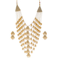 Zaveri Pearls Kundan & Pearls Jewellery Set for Women (Golden)(ZPFK8520)