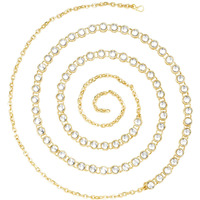 Peora Traditional Jewellery Wedding Bridal Gold Plated Kundan Waist Belt Kamar bandh Belly Chain for Women Girls