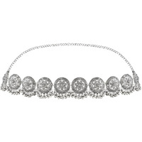 I Jewels Ethnic Silver Oxidised Traditional Adjustable Boho Waist Chain/Belly Chain/Kamarband For Women (Style-3)
