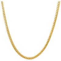 Nakabh Handmade Stainless Steel Chain Necklace for Men Boys (3302) Golden