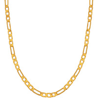 Fashion Frill Exclusive Gold Chain For Boys Sachin Design 1 Gram 20 Inches Gold Plated Thin Necklace Chain For Men Boys Golden Chain