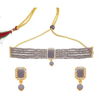 Sukkhi Gripping Gold Plated Choker Necklace Set for Women (NS104325)