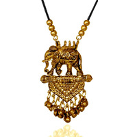 YouBella Jewellery Sets for Women Afghani Boho Bahubali Necklace Jewellery For Girls/Wome (Silver) (Gold)