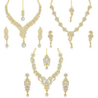 Sukkhi Pleasing 3 Pieces Necklace Set Combo for Women