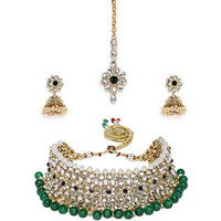 Zaveri Pearls Kundan & Pearls Jewellery Set for Women (Golden)(ZPFK8529)