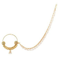 Zaveri Pearls Accessory for Women (Golden) (ZPFK8227)