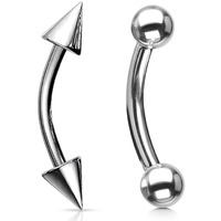 Via Mazzini 316L Surgical Stainless Steel Belly Button Navel Ring for Women and Girls (BB0020) 2Pcs