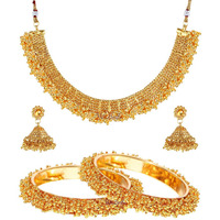 YouBella Valentine Gift Jewellery Valentine Collection Combo of Bangle And Neckalce Set For Girls and Women (2.4)