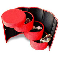 exciting Lives - Cute Pretty Compact Jewelry Box - Anniversary, Birthday, Womens Day - for Daughter, Wife, Sister, Girlfriend -13 x 7.5 cm